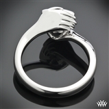 Custom Palladium Solitaire Engagement Ring