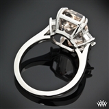 Custom 3 Stone Topaz Engagement Ring