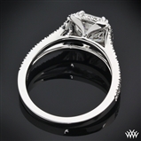 Custom 14k White Gold Diamond Engagement Ring