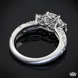 Custom 3 Stone Champagne Engagement Ring