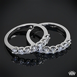 Custom Shared-Prong Diamond Wedding Rings