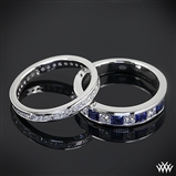Custom Channel Set Diamond Wedding Rings