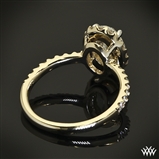 Custom Oval Halo Diamond Engagement Ring