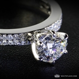 Double Pave Diamond Engagement Ring