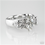 Flowering Diamond Engagement Ring