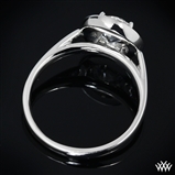Semi Custom Halo Prong Solitaire Engagement Ring