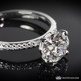 Legato Micro Pave Diamond Engagement Ring