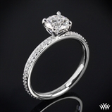 Legato Micro Pave Diamond Engagement Ring 