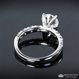 Open 4 Prong Diamond Engagement Ring