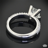 Customized Rounded Pave Diamond Engagement Ring