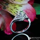 Pave Wrap Diamond Engagement Ring