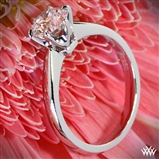 Contemporary tiffany style Solitaire Engagement Ring 