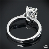 Customized Legato Sleek Line Pave Diamond Engagement Ring