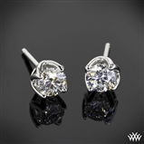 W-Prong Diamond Earrings