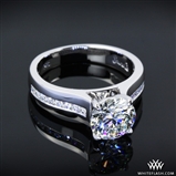 Platinum Channel Set Engagement Ring