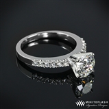 Platinum Petite Diamond Engagement Ring