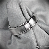 Spin Satin Comfort Fit Wedding Band