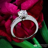 Tiffany Bead Set Style Engagement Ring