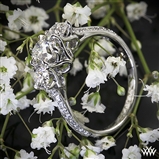3 Stone Swan Diamond Engagement Ring by Vatche