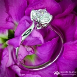 W Prong Cushion Solitaire Engagement Ring