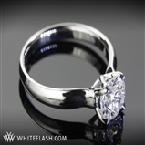 W Prong Solitaire Engagement Ring