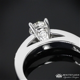 White Gold Flush Fit Diamond Engagement Ring