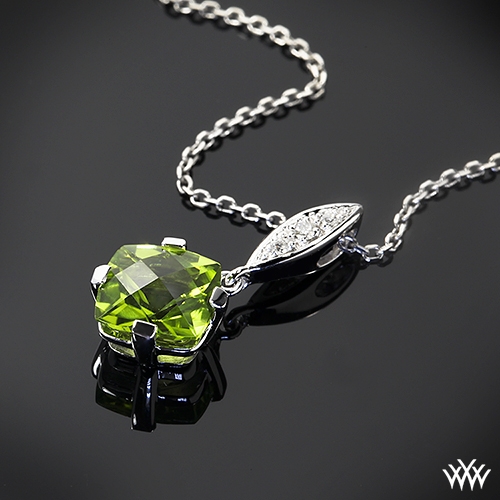 Diamond and Peridot Pendant