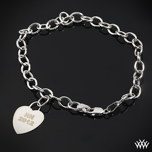 Custom Heart Charm Bracelet