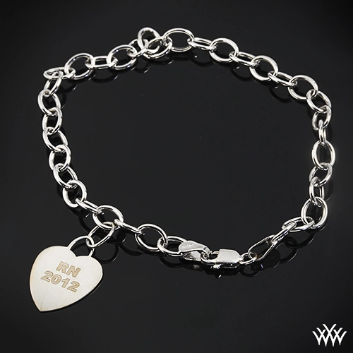 Custom Heart Charm Bracelet