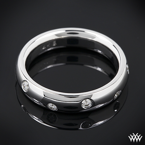 Scattered Diamond Wedding Ring
