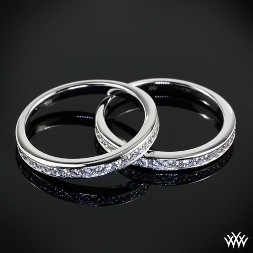 Scarlet Diamond Wedding Rings
