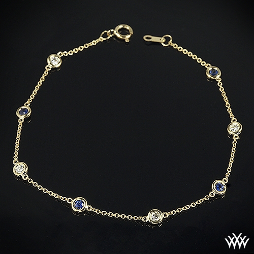 Color me Mine Diamond and Blue Sapphire Bracelet