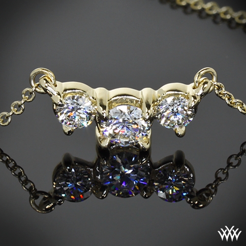 Tandem 3 Stone Diamond Pendant