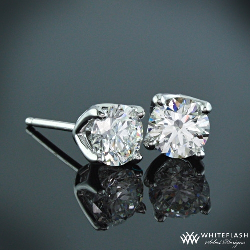 1 ctw W-Prong Diamond Studs