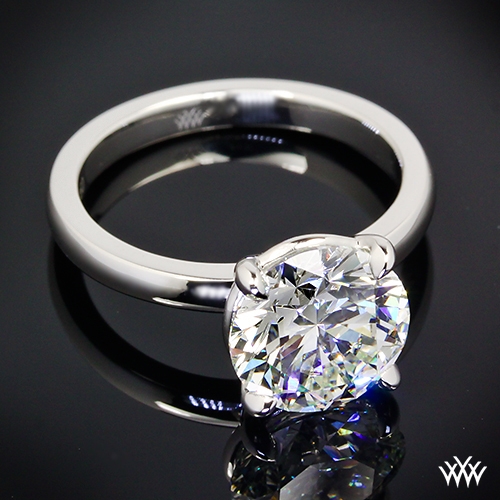 "Etoile du Coeur" Solitaire Engagement Ring