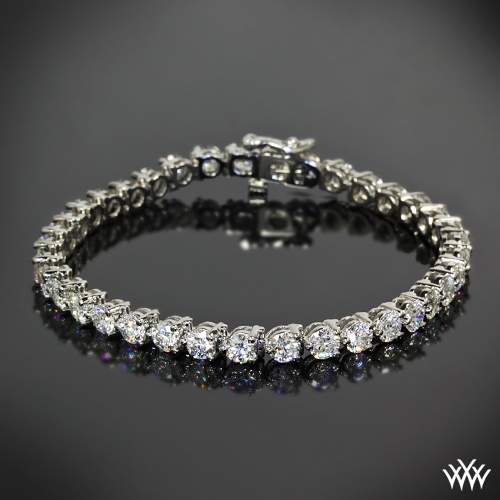 3 Prong Diamond Tennis Bracelet