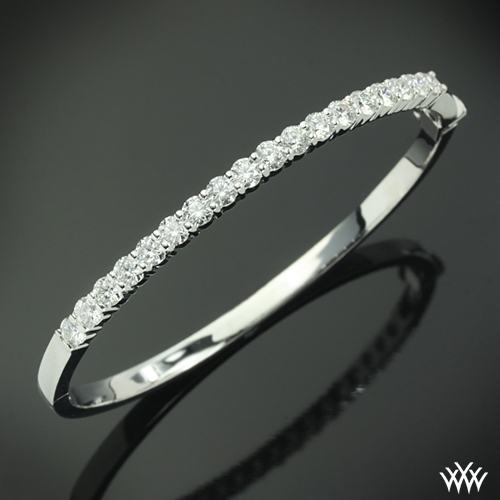 3 Carat Shared Prong Diamond Bangle