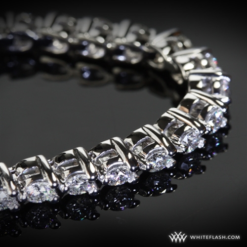 3 Prong Diamond Tennis Bracelet