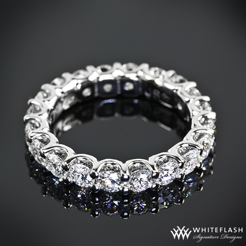 Annette's U-Prong Eternity Diamond Wedding Band