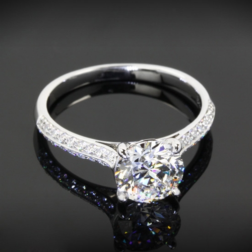 Caroline Pave Diamond Engagement Ring