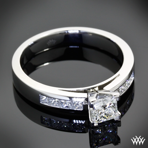 Channel-Set Diamond Engagement Ring