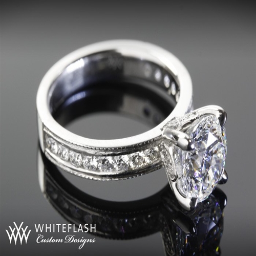 Channel Set Diamond Engagement Ring