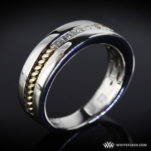 Channel Set Diamond Wedding Band