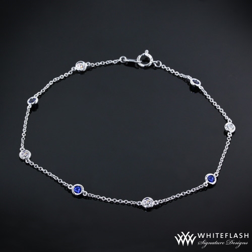 Color Me Mine Diamond and Blue Sapphire Bracelet