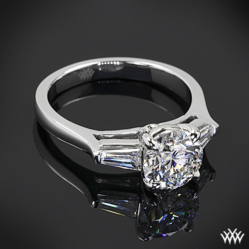 Custom Baguette Diamond Engagement Ring
