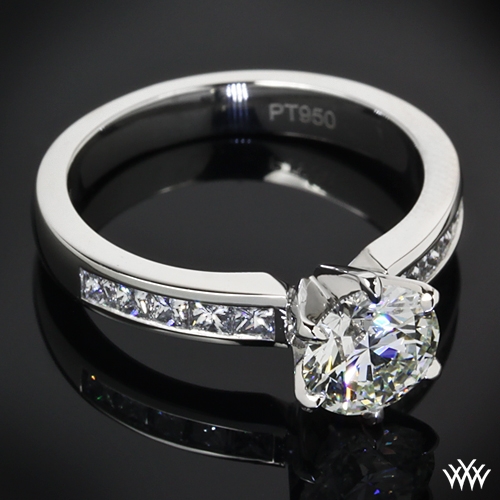 Custom tiffany style Diamond Engagement Ring