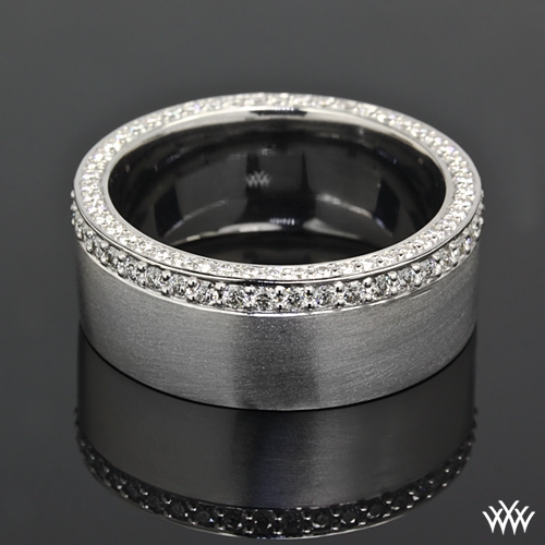 Custom mens hotsell diamond wedding bands