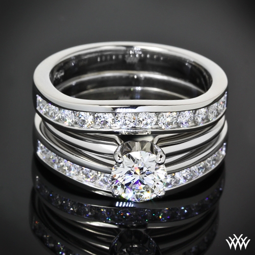 Custom Contour Diamond Wedding Bands