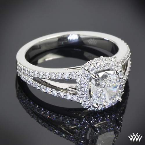 Custom Split Shank Diamond Engagement Ring | 28801