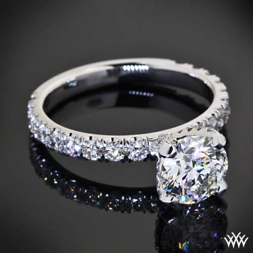 Custom 4 Prong Diamond Engagement Ring